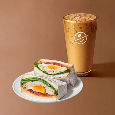 커피빈  바닐라라떼 (S) + B.L.T 치킨 샌드위치